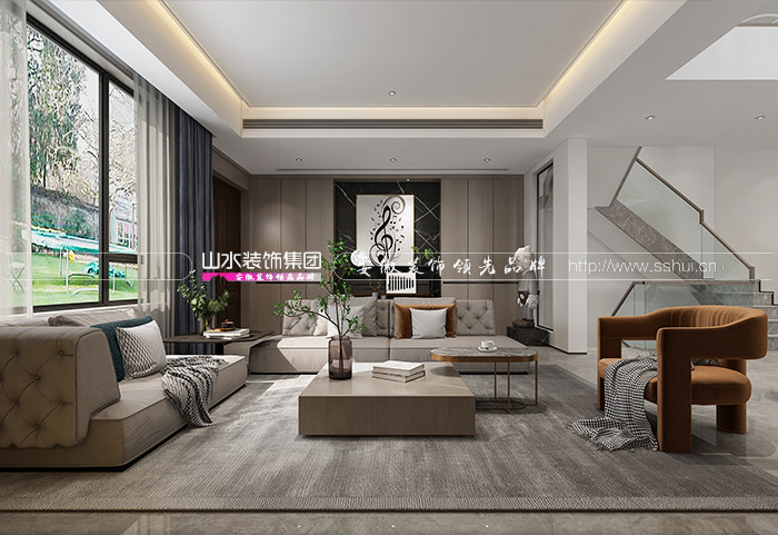 客廳吊頂無主燈設計